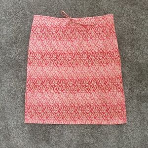 Hand dyed floral midi skirt